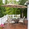 Large Outdoor 15 Feet Umbrella with Double Canopy and Air Vents Strong Metal Frame and Easy Crank